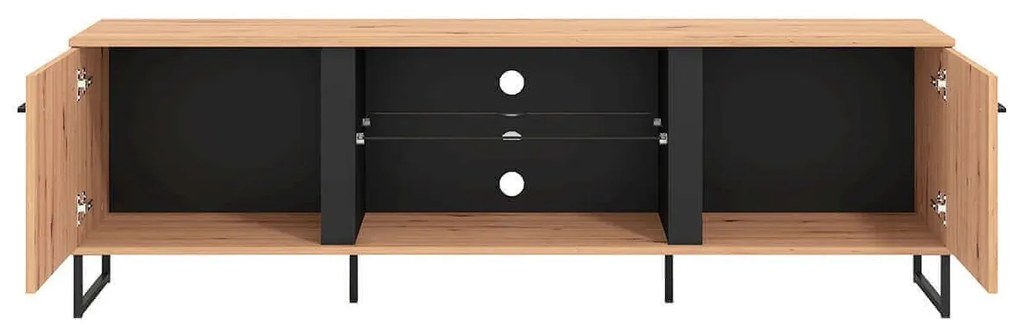 DODO - porta tv moderno colore rovere con 2 ante