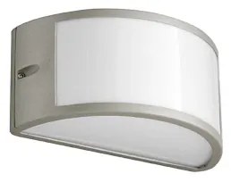 Applique per esterni FABIUS 25x13 cm a doppia emissione in alluminio Silver