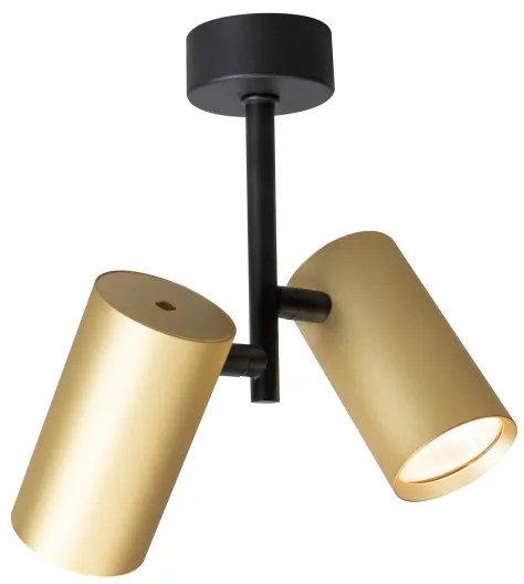 Brilagi - Faretto SELE VERTICAL 2xGU10/30W/230V nero/oro