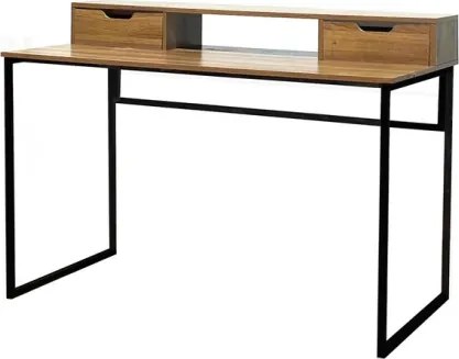 Scrivania Industrial Metal Quercia 120x60x95 Cm 2 Cassetti