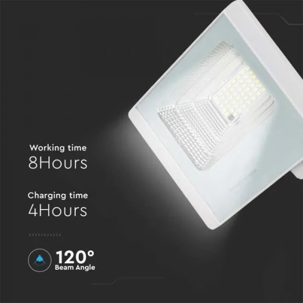 LED Proiettore solare da esterno LED/12W/3,2V IP65 4000K + +TC