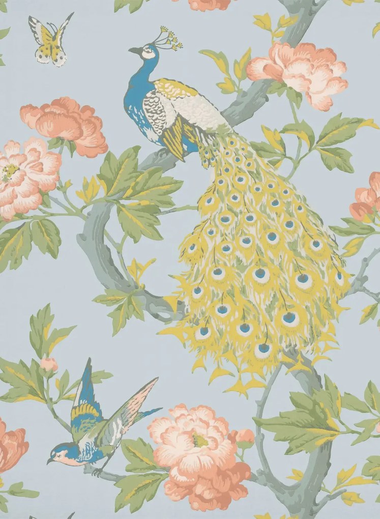 Little Greene Carta da parati Pavona - Skye