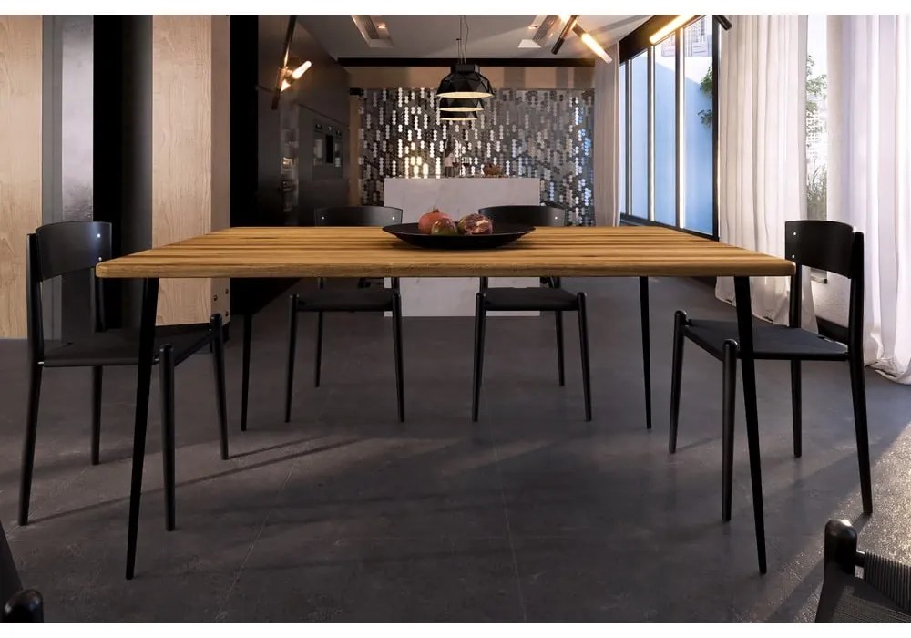 Tavolo da pranzo in rovere 200x90 cm Kula - The Beds
