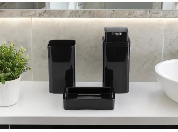 Set da bagno SIERRA 5 pz nero