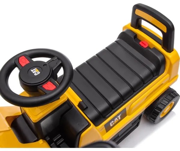 Bici a spinta caricatore CAT 2xAA giallo/nero