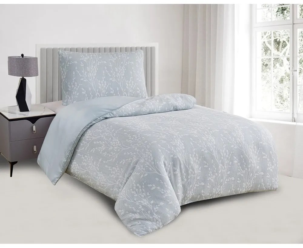 Biancheria da letto singola jacquard verde 140x200 cm Boston - My House