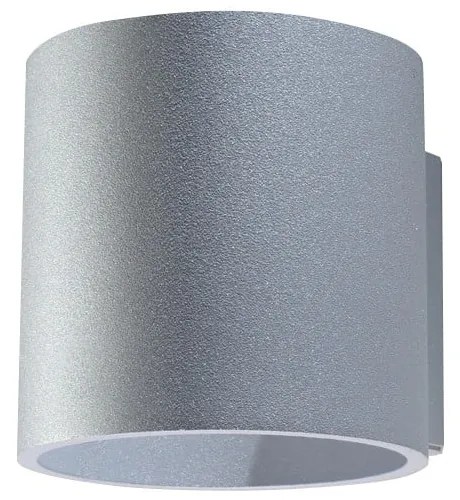 Lampada da parete grigia Roda - Sollux