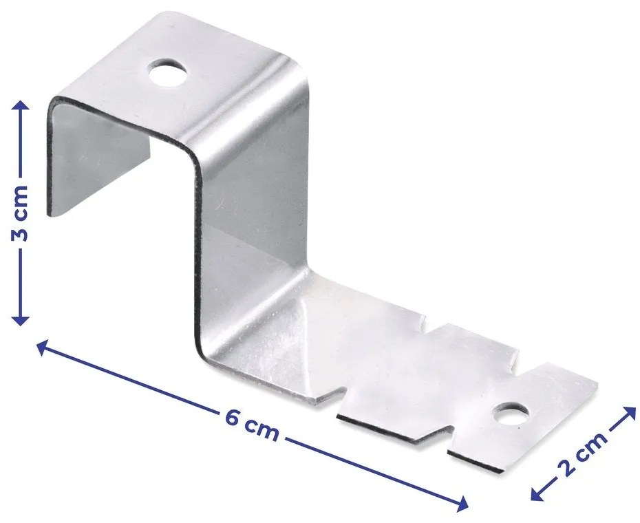 Ganci in acciaio inox in set da 2 - Maximex