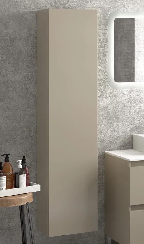 Colonna bagno altezza 160x35x27cm con 4 ripiani SC45 - KAMALU