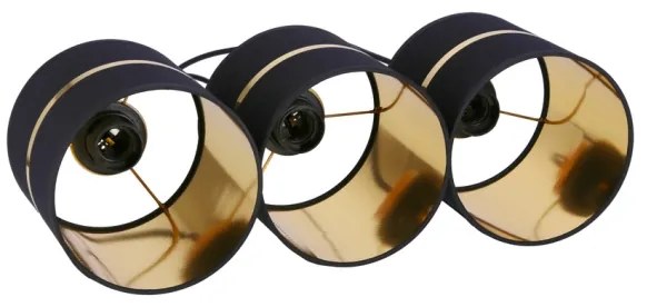 Lampadario a sospensione con filo ASSAM 3xE27/60W/230V nero