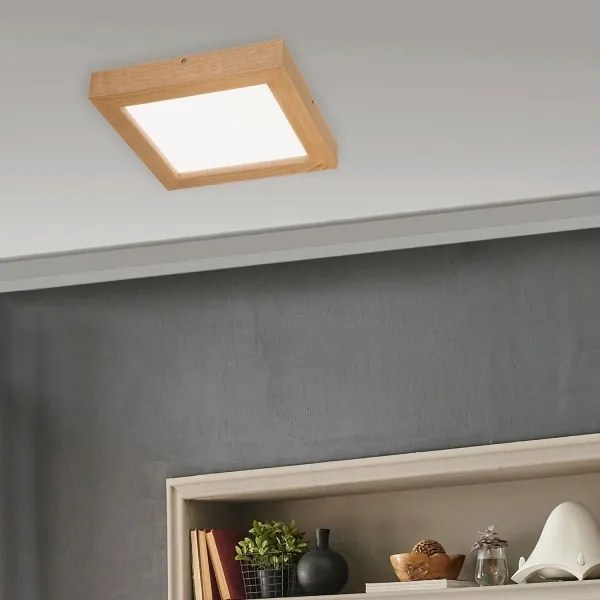 Brilagi-Luce LED dimmerabile WOODY FRAME LED/24W/230V quercia 30x30 cm IP44 + +TC