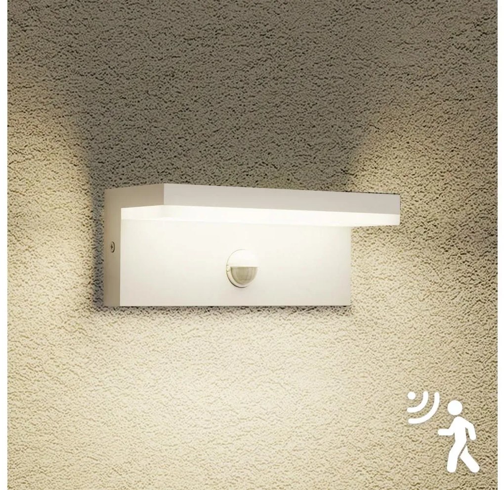 Brilagi - LED applique da esterno con sensore TESSI LED/10W/230V bianco IP54