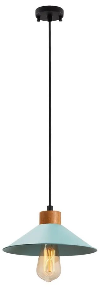 Lampadario blu con paralume in metallo ø 24 cm Gece – Opviq lights