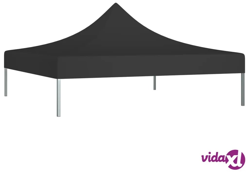 vidaXL Tetto per Tendone per Feste 3x3 m Nero 270 g/m²