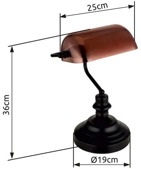 Globo 2491C - Lampada da tavolo ANTIQUE 1xE27/60W/230V