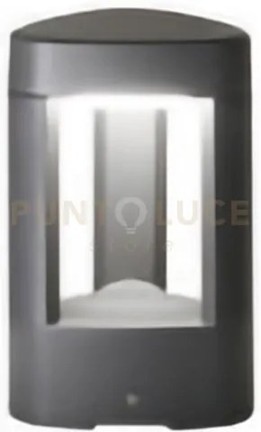 Ges493- paletto in alluminio 1 luce attacco gx53 grigio antracite h...