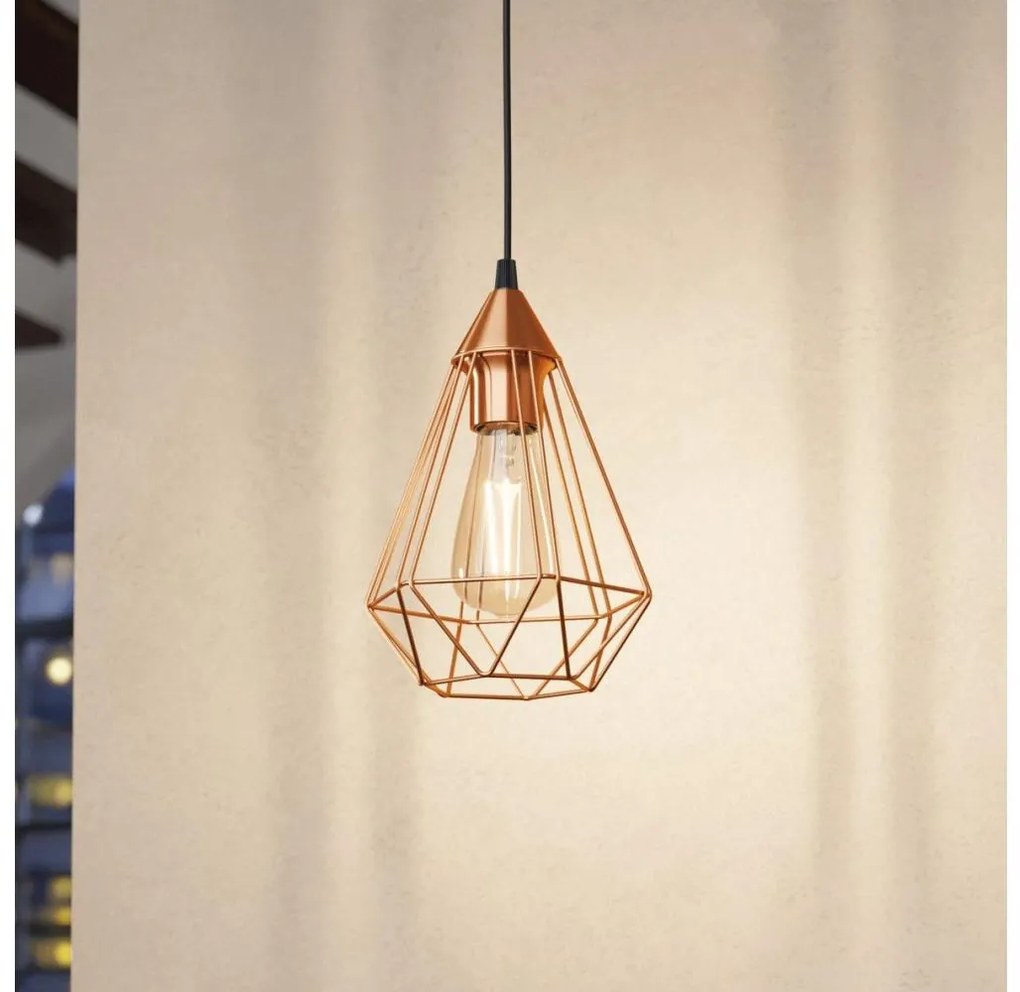 Eglo 94193 - Lampadario TARBES 1xE27/60W/230V