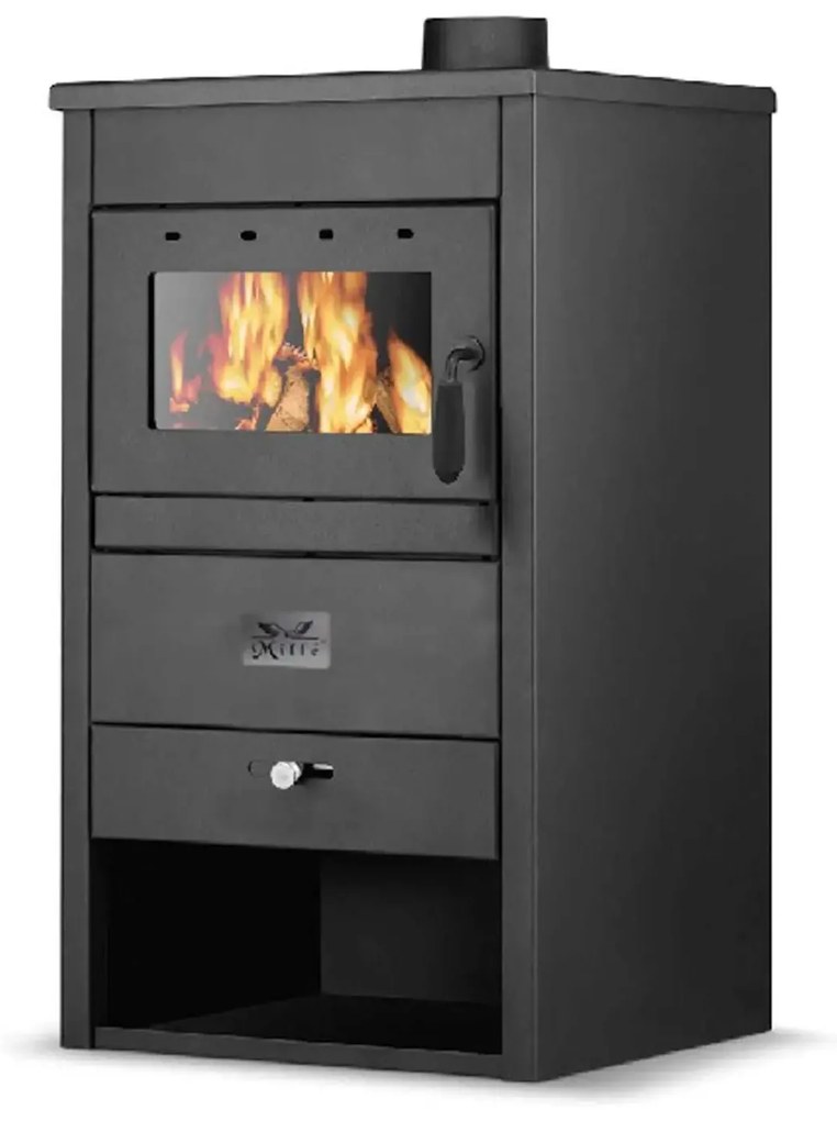 Stufa a legna Rea 18 kW con design moderno e alta efficienza