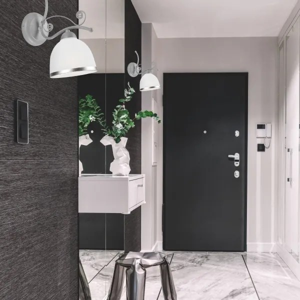 Applique RETRO II 1xE27/60W/230V argento