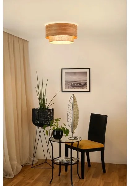 Brilagi - Plafoniera MONTANA BOHO 1xE27/15W/230V diametro 45 cm marrone