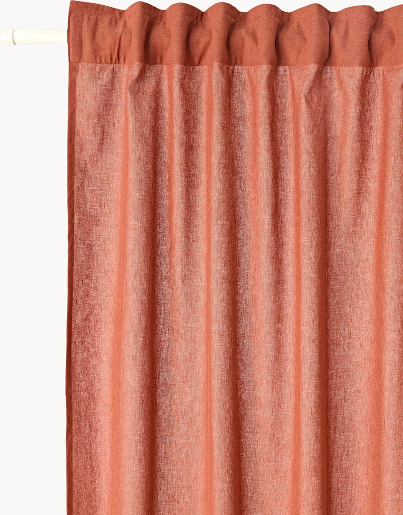 Set di 2 tende semitrasparenti con multibanda Sari, larg. 140 cm