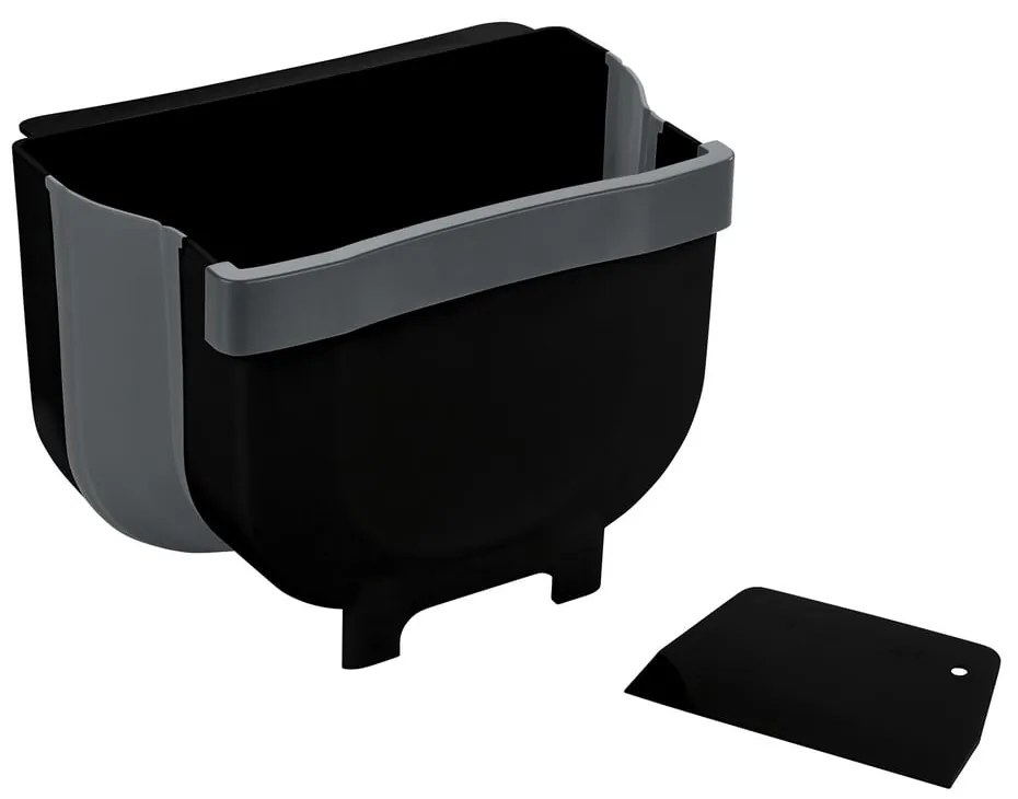 Cestino nero sospeso , 5 l Black Outdoor Kitchen Fago - Wenko