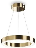 Lampadario A Sospensione Moderno Saturno Acciaio Ottone 1 Luce Led 36W