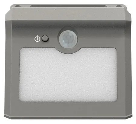 Applique Solare Rettangolare da parete, IP65 con Sensore di Movimento Colore Bianco Caldo 3.000K