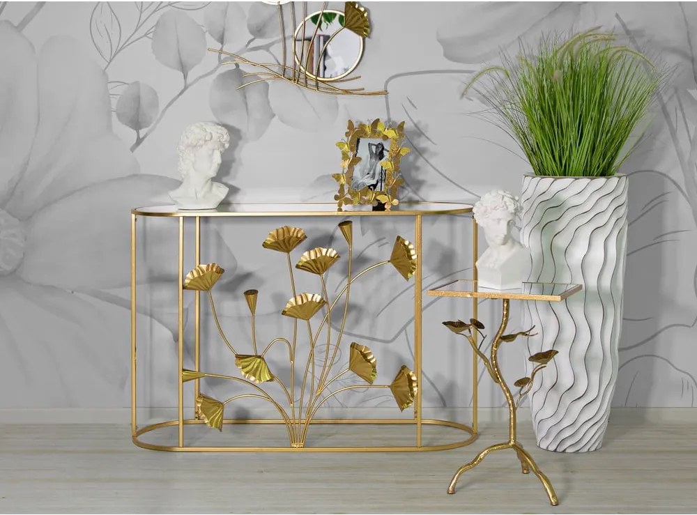 Consolle color oro 40x120 cm Flow - Mauro Ferretti