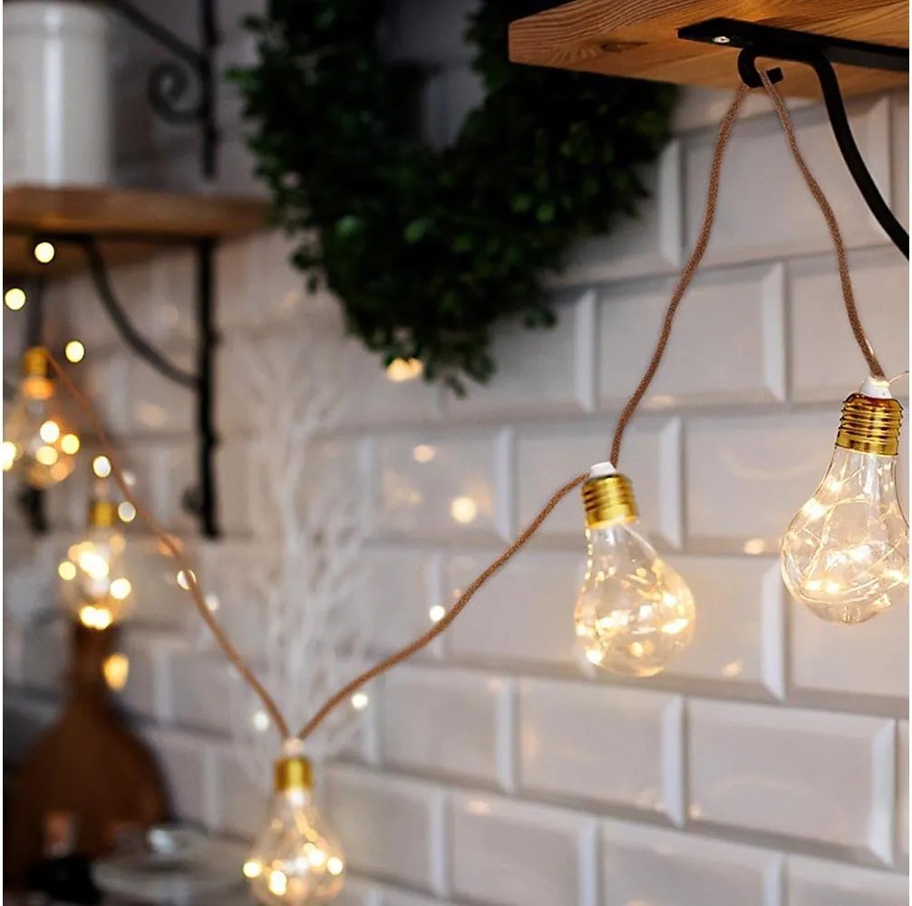 Brilagi - Catena decorativa a LED 10xLED/3xAA 1,8m bianco caldo