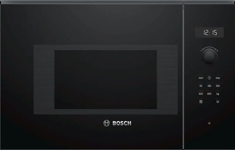 Bosch - Serie 6, microonde da incasso, 60 x 38 cm, nero, BFL524MB0