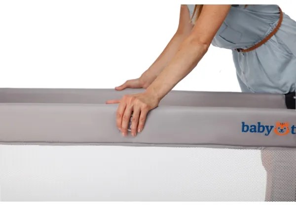 KINDERKRAFT - Culla da viaggio Baby Tiger VIKI grigio