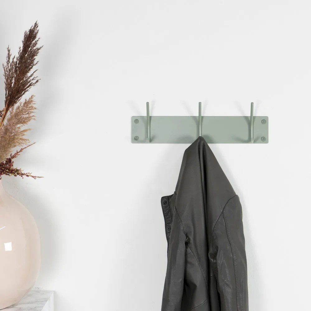 Attaccapanni da parete verde polveroso in metallo 40 cm Fusion – Spinder Design