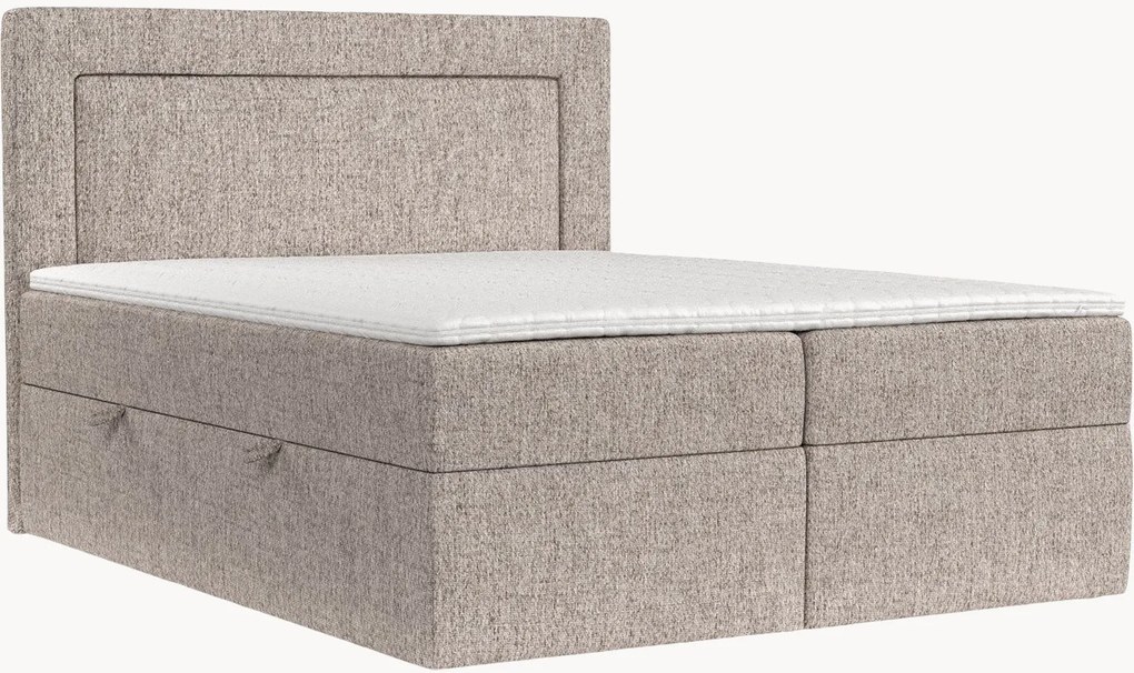 Letto boxspring fatto a mano con contenitore Imagine, H3