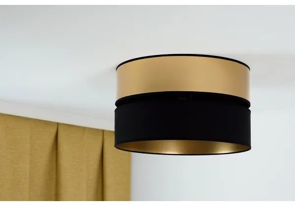 Brilagi - Plafoniera ROYAL 1xE27/15W/230V diametro 40 cm nero/oro