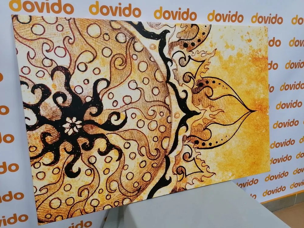 Stampa su tela – Mandala con tocco vintage