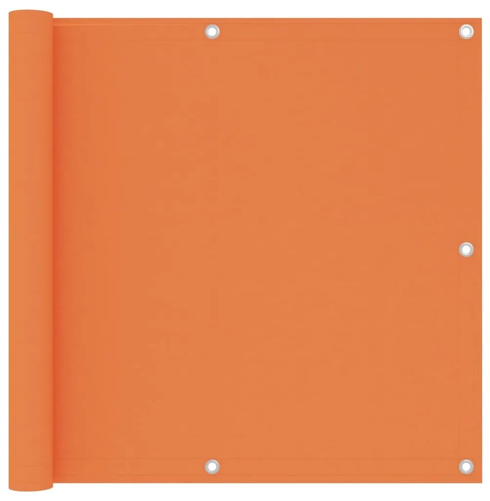 Paravento Balcone Arancione 90x400 Cm Tessuto Oxford /