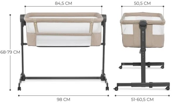 KINDERKRAFT - Culla per bambini NESTE UP 2 beige