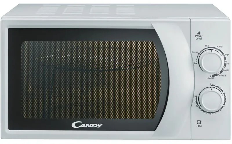 Idea Forno a Microonde con Grill, 20 Litri, 700W, 6 Livelli di Potenza, Programma Defrost, Timer e Segnale di Fine Cottura, Libera Installazione,