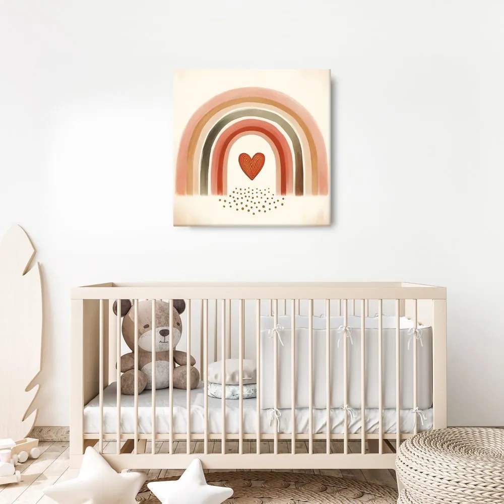 Quadro su tela – Porta arcobaleno verso il cuore