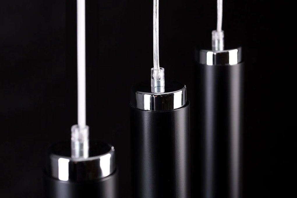 Lampadario a Sospensione in Acciaio 3xGU10 LUNA 3 da interno