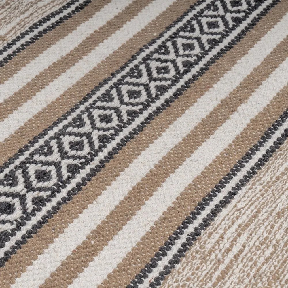 Tappeto beige in cotone lavabile 70x140 cm - Casa Selección