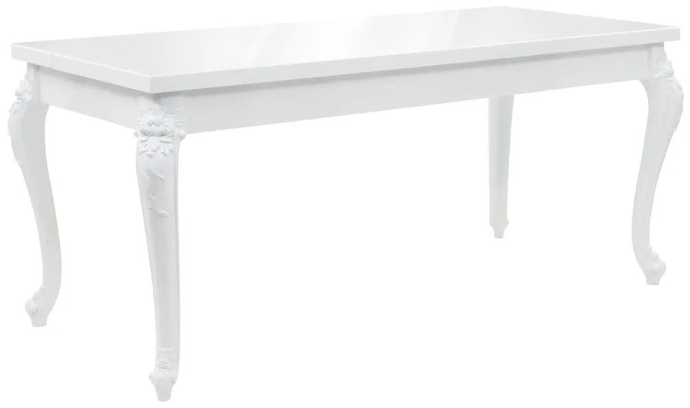 Tavolo da Pranzo 179x89x81 cm Bianco Lucido