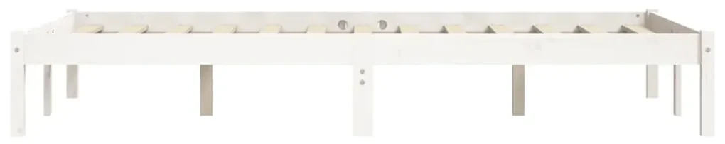 Giroletto bianco 160x200 cm in legno massello di pino