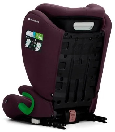 KINDERKRAFT - Seggiolino auto JUNIOR FIX 2 (100-150 cm) Cherry pearl