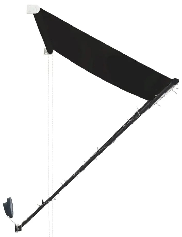 Tenda da Sole Retrattile con LED 250x150 cm Antracite