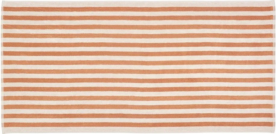 Asciugamano tipo terry arancione/beige in cotone organico 70x140 cm Arto – Blomus