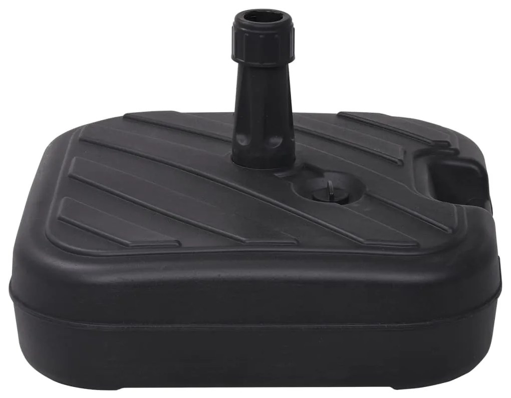 Base Per Ombrellone Riempibile Con Sabbia/acqua 24l Nera /