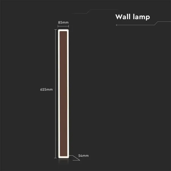 Applique a LED da esterno LED/17W/230V 3000K IP65 marrone