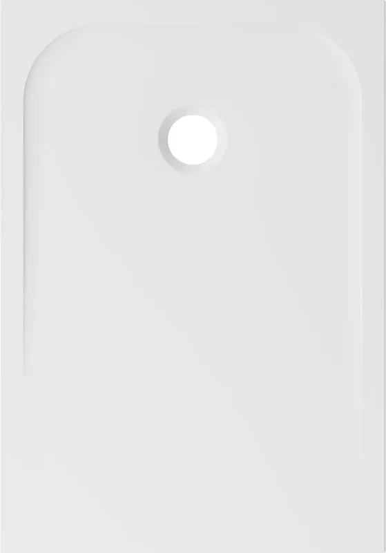 Piatto doccia SENSEA in composito minerale di resina gelificata EASY V3 bianco L 70 x L 100 x H 2.8 cm opaco
